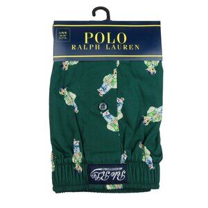 Polo Ralph Lauren Bear Boxer Briefs Men's Size Large Green NEW